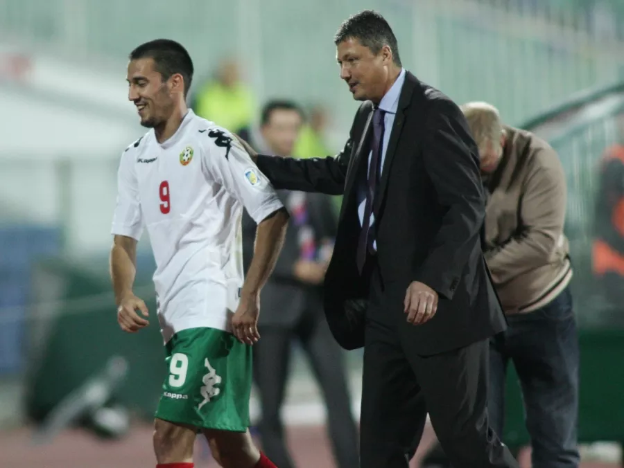 Ивелин Попов Любослав Пенев Национален отбор по футбол на България