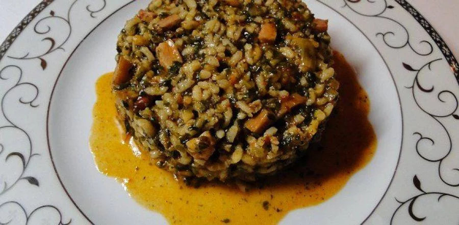 ориз със спанак