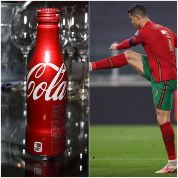 Заради Роналдо и манията му по здравето, "кока-кола" загуби 4 милиарда от пазарната си оценка през 2021