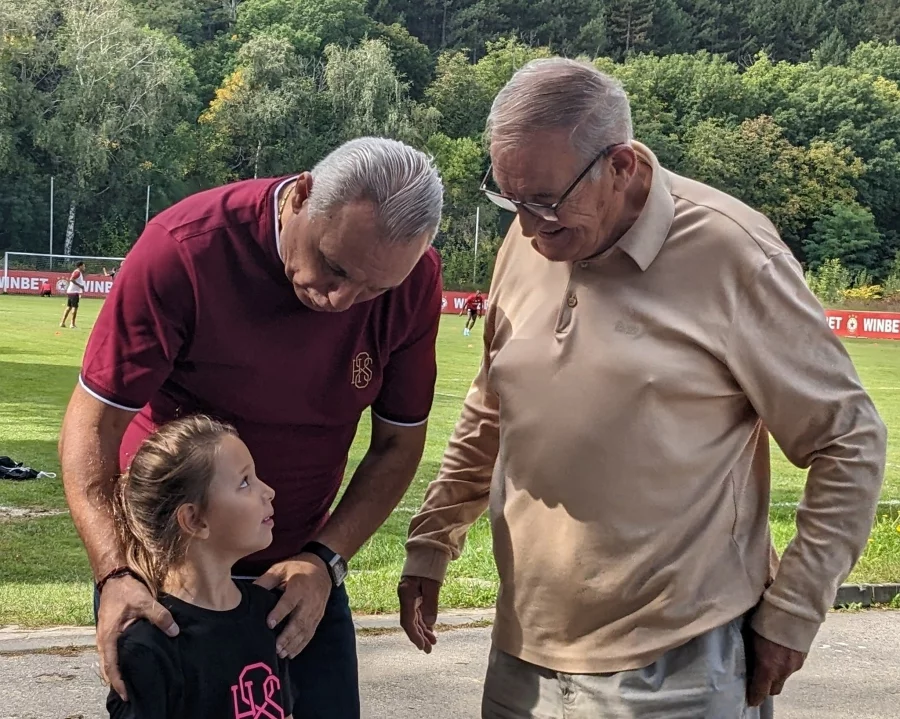 Христо Стоичков и Димитър Пенев