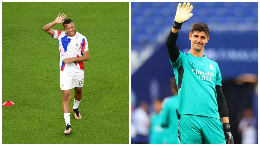 Килиан Мбапе и Тибо куртоа