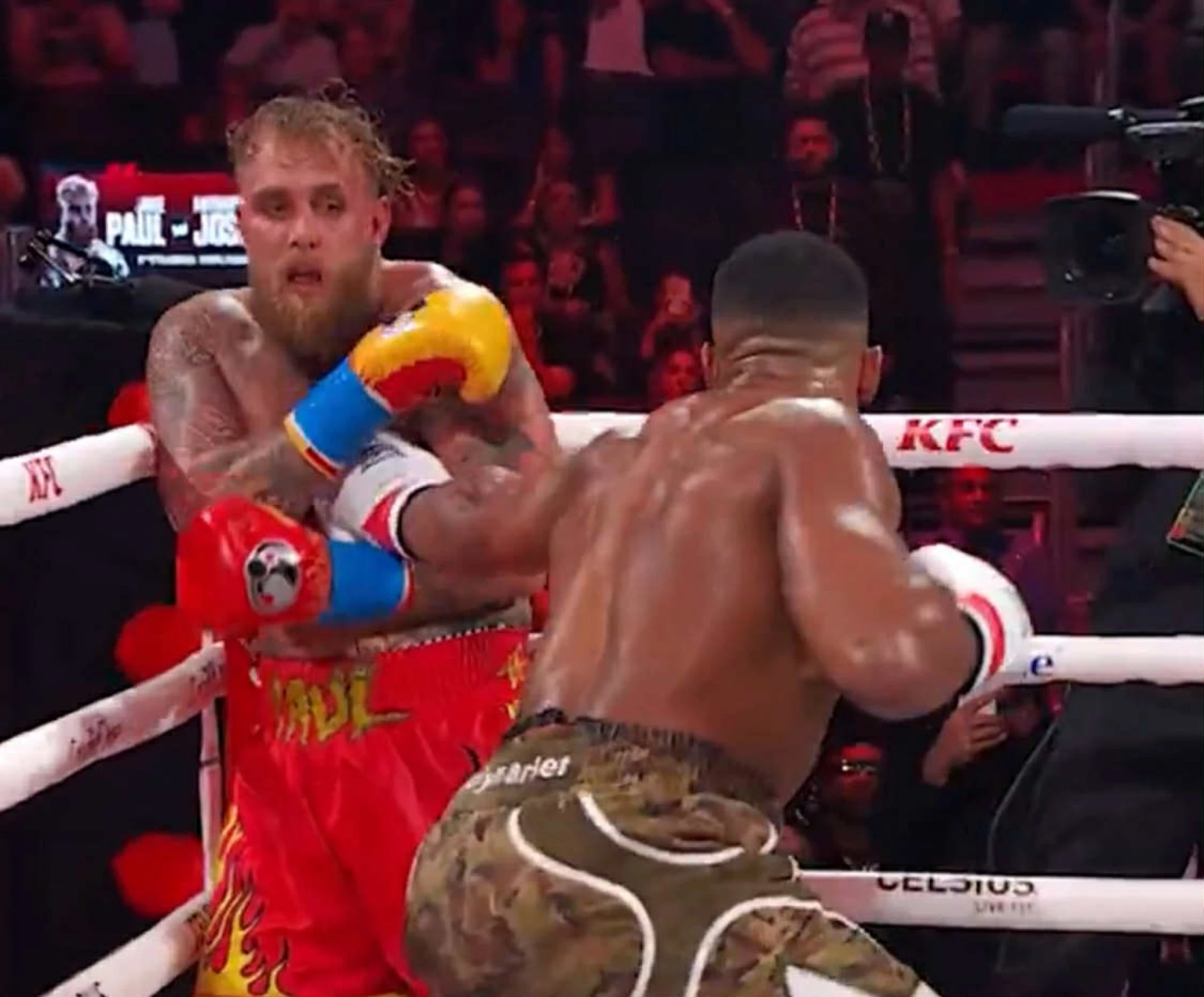 Страхът в очите на Джейк Пол