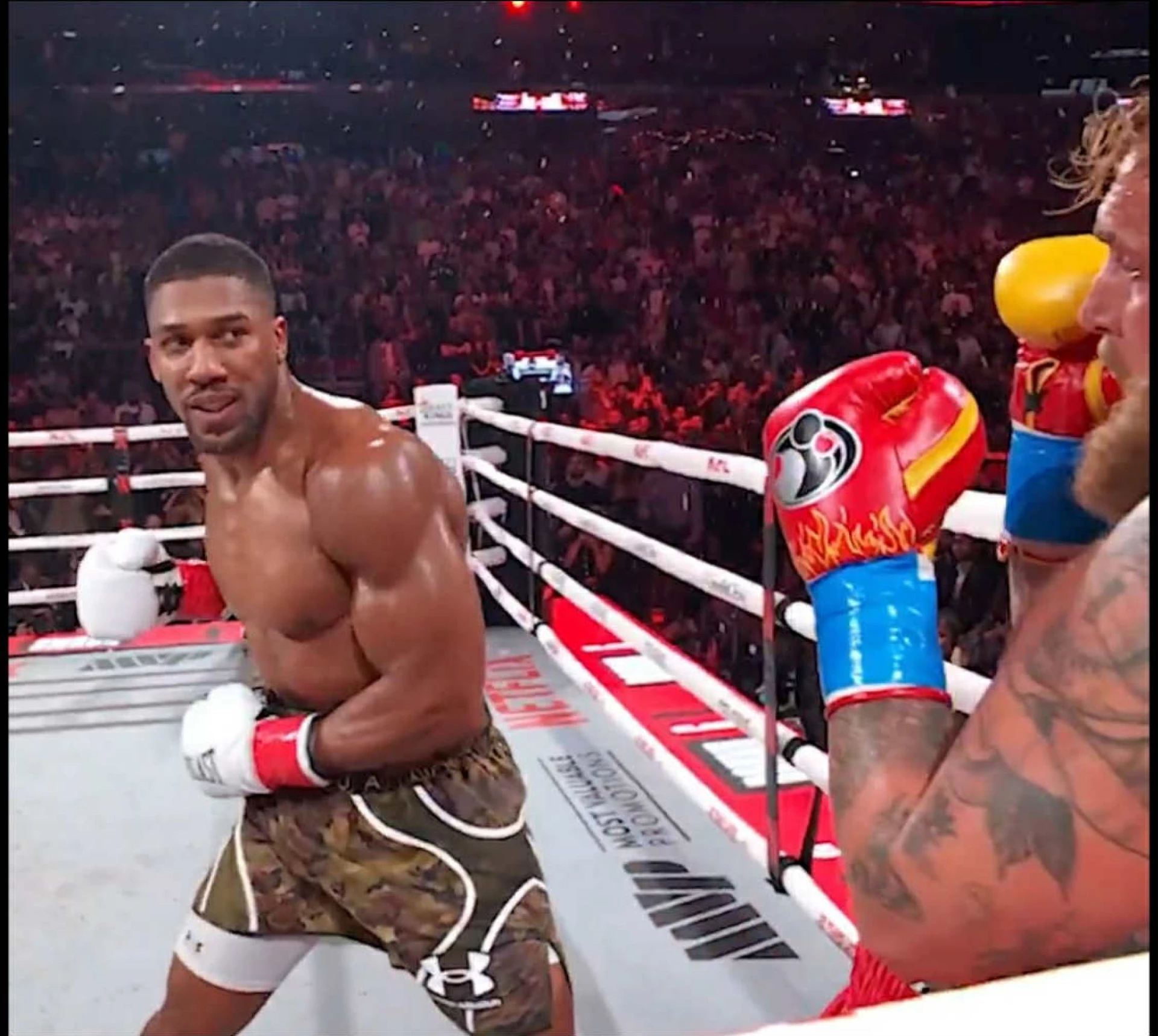 Усмивката на Джошуа преди нокаута