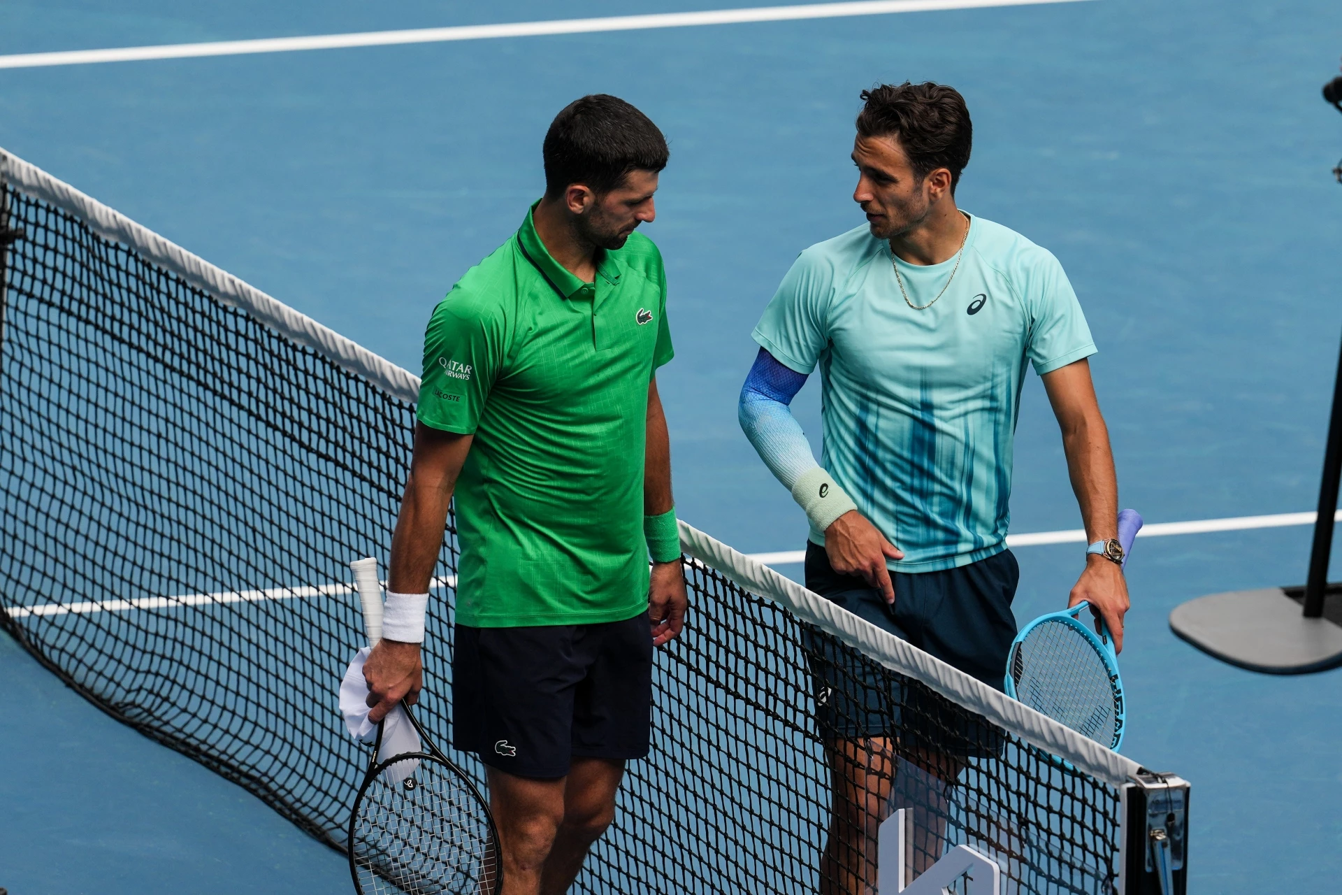 Новак Джокович и Лорензо Музети